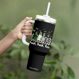Halloween Duck Duck Boo Tumbler With Handle Funny Spooky Gift TS12 Print Your Wear