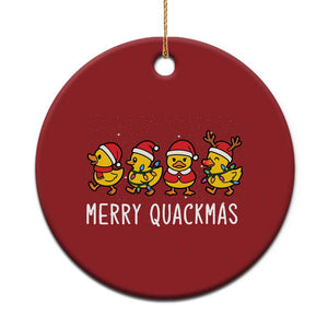 Funny Xmas Duck Christmas Ornament Merry Quackmas Gift TS12 Print Your Wear