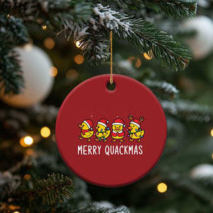 Funny Xmas Duck Christmas Ornament Merry Quackmas Gift TS12 Print Your Wear