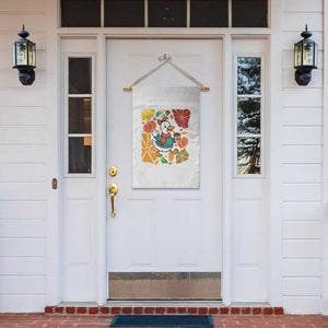 Thanksgiving Duck Lover Gift Garden Flag Cute Duck Drinking Coffee TS12 Print Your Wear