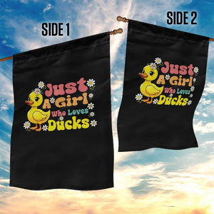 Duck Lover Gift Garden Flag Just A Girl Who Loves Ducks TS12 Print Your Wear