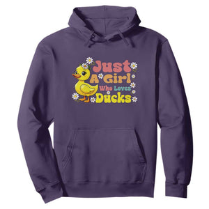 Duck Lover Gift Hoodie Just A Girl Who Loves Ducks TS12 Purple Print Your Wear