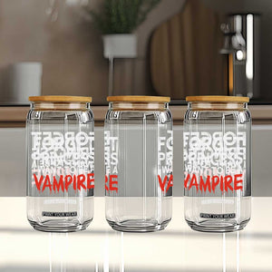 Forget Princess I Want To Be A Vampire Glass Can Gothic Girl Spooky Halloween Gift