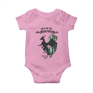 Home Of The Jersey Devil Baby Onesie Cryptid Gift TS12 Light Pink Print Your Wear