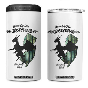 Home Of The Jersey Devil 4 in 1 Can Cooler Tumbler Cryptid Gift TS12 One Size: 16 oz White Print Your Wear