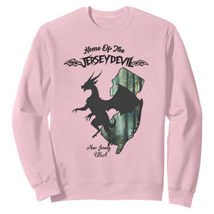 Home Of The Jersey Devil Sweatshirt Cryptid Gift TS12 Light Pink Print Your Wear