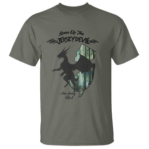 Home Of The Jersey Devil T Shirt Cryptid Gift TS12 Military Green Print Your Wear