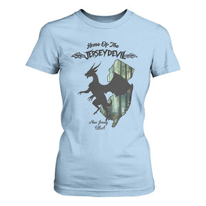 Home Of The Jersey Devil T Shirt For Women Cryptid Gift TS12 Light Blue Print Your Wear