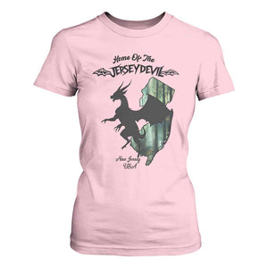 Home Of The Jersey Devil T Shirt For Women Cryptid Gift TS12 Light Pink Print Your Wear