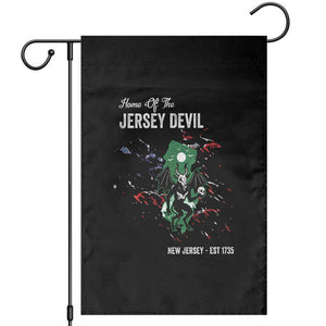 Jersey Devil Garden Flag Home Of New Jersey Est 1735 Cryptid Gift TS12 Black Print Your Wear