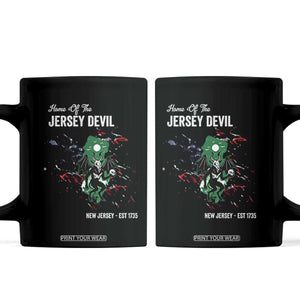 Jersey Devil Coffee Mug Home Of New Jersey Est 1735 Cryptid Gift TS12 Black Print Your Wear