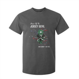 Jersey Devil T Shirt For Kid Home Of New Jersey Est 1735 Cryptid Gift TS12 Dark Heather Print Your Wear