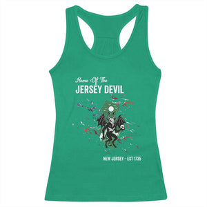 Jersey Devil Racerback Tank Top Home Of New Jersey Est 1735 Cryptid Gift TS12 Irish Green Print Your Wear
