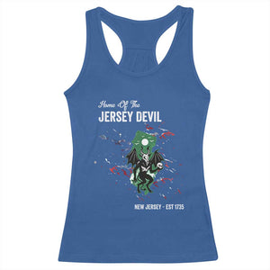 Jersey Devil Racerback Tank Top Home Of New Jersey Est 1735 Cryptid Gift TS12 Royal Blue Print Your Wear