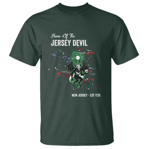 Jersey Devil T Shirt Home Of New Jersey Est 1735 Cryptid Gift TS12 Dark Forest Green Print Your Wear