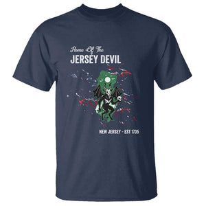 Jersey Devil T Shirt Home Of New Jersey Est 1735 Cryptid Gift TS12 Navy Print Your Wear
