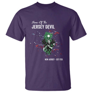 Jersey Devil T Shirt Home Of New Jersey Est 1735 Cryptid Gift TS12 Purple Print Your Wear
