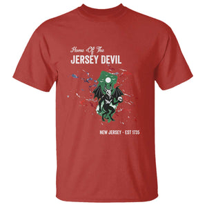 Jersey Devil T Shirt Home Of New Jersey Est 1735 Cryptid Gift TS12 Red Print Your Wear