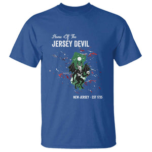 Jersey Devil T Shirt Home Of New Jersey Est 1735 Cryptid Gift TS12 Royal Blue Print Your Wear