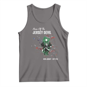 Jersey Devil Tank Top Home Of New Jersey Est 1735 Cryptid Gift TS12 Deep Heather Print Your Wear