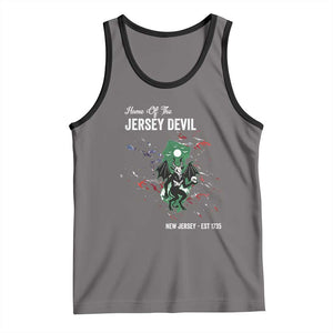 Jersey Devil Tank Top Home Of New Jersey Est 1735 Cryptid Gift TS12 Deep Heather Black Print Your Wear