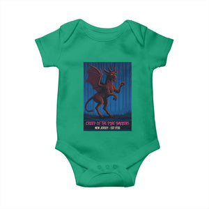 Jersey Devil Baby Onesie Creep Of The Pine Barrens New Jersey Est 1735 TS12 Irish Green Print Your Wear