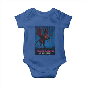Jersey Devil Baby Onesie Creep Of The Pine Barrens New Jersey Est 1735 TS12 Royal Blue Print Your Wear