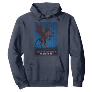 Jersey Devil Hoodie Creep Of The Pine Barrens New Jersey Est 1735 TS12 Navy Print Your Wear
