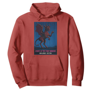 Jersey Devil Hoodie Creep Of The Pine Barrens New Jersey Est 1735 TS12 Red Print Your Wear
