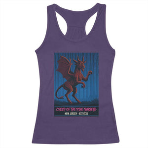 Jersey Devil Racerback Tank Top Creep Of The Pine Barrens New Jersey Est 1735 TS12 Purple Print Your Wear
