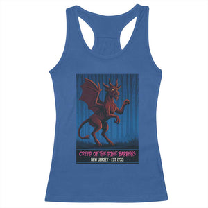 Jersey Devil Racerback Tank Top Creep Of The Pine Barrens New Jersey Est 1735 TS12 Royal Blue Print Your Wear