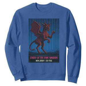 Jersey Devil Sweatshirt Creep Of The Pine Barrens New Jersey Est 1735 TS12 Royal Blue Print Your Wear