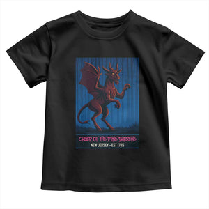 Jersey Devil Toddler T Shirt Creep Of The Pine Barrens New Jersey Est 1735 TS12 Black Print Your Wear