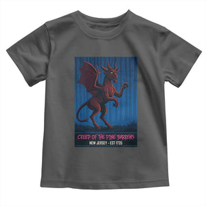 Jersey Devil Toddler T Shirt Creep Of The Pine Barrens New Jersey Est 1735 TS12 Dark Heather Print Your Wear