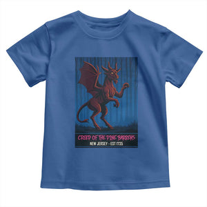 Jersey Devil Toddler T Shirt Creep Of The Pine Barrens New Jersey Est 1735 TS12 Royal Blue Print Your Wear