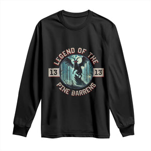 Jersey Devil Long Sleeve Shirt Cryptid Gift Legend Of The Pine Barrens TS12 Black Print Your Wear