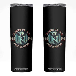 Jersey Devil Skinny Tumbler Cryptid Gift Legend Of The Pine Barrens TS12 Black Print Your Wear