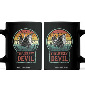 The Jersey Devil Coffee Mug Retro Vintage New Jersey Cryptid TS12 Black Print Your Wear