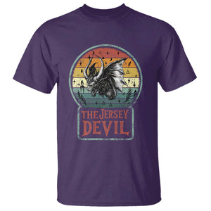 The Jersey Devil T Shirt Retro Vintage New Jersey Cryptid TS12 Purple Print Your Wear