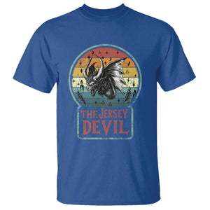 The Jersey Devil T Shirt Retro Vintage New Jersey Cryptid TS12 Royal Blue Print Your Wear