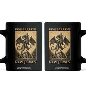 Jersey Devil Coffee Mug Gothic Horror Gift Pine Barrens New Jersey TS12 Black Print Your Wear