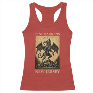 Jersey Devil Racerback Tank Top Gothic Horror Gift Pine Barrens New Jersey TS12 Red Print Your Wear