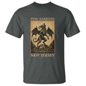 Jersey Devil T Shirt Gothic Horror Gift Pine Barrens New Jersey TS12 Dark Heather Print Your Wear