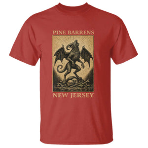 Jersey Devil T Shirt Gothic Horror Gift Pine Barrens New Jersey TS12 Red Print Your Wear