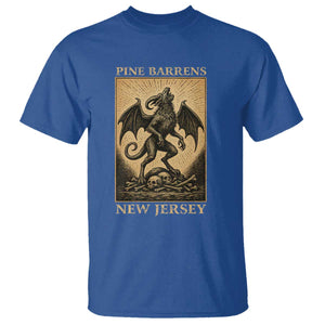 Jersey Devil T Shirt Gothic Horror Gift Pine Barrens New Jersey TS12 Royal Blue Print Your Wear