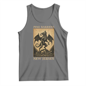 Jersey Devil Tank Top Gothic Horror Gift Pine Barrens New Jersey TS12 Black Heather Print Your Wear