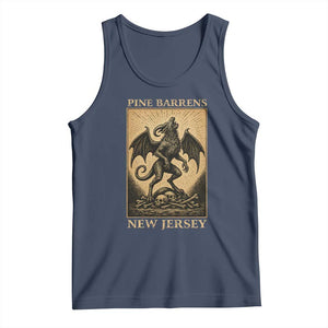 Jersey Devil Tank Top Gothic Horror Gift Pine Barrens New Jersey TS12 Navy Print Your Wear