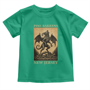 Jersey Devil Toddler T Shirt Gothic Horror Gift Pine Barrens New Jersey TS12 Irish Green Print Your Wear