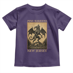 Jersey Devil Toddler T Shirt Gothic Horror Gift Pine Barrens New Jersey TS12 Purple Print Your Wear