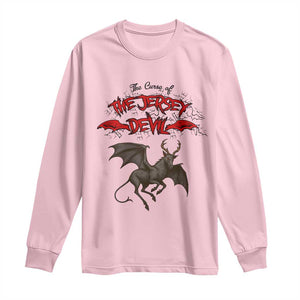 Jersey Devil Long Sleeve Shirt The Curse Of The Cryptid Gothic Horror Gift TS12 Light Pink Print Your Wear